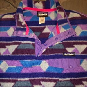 Patterned Patagonia Fleece Pullover
